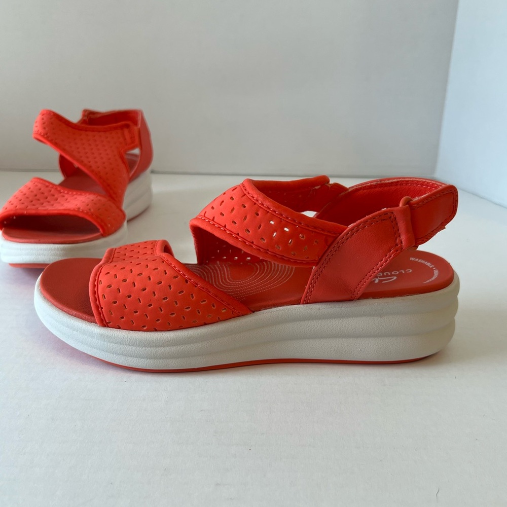 Clarks womens drift fern flat sandals grenadine slingback size 6 1/2
